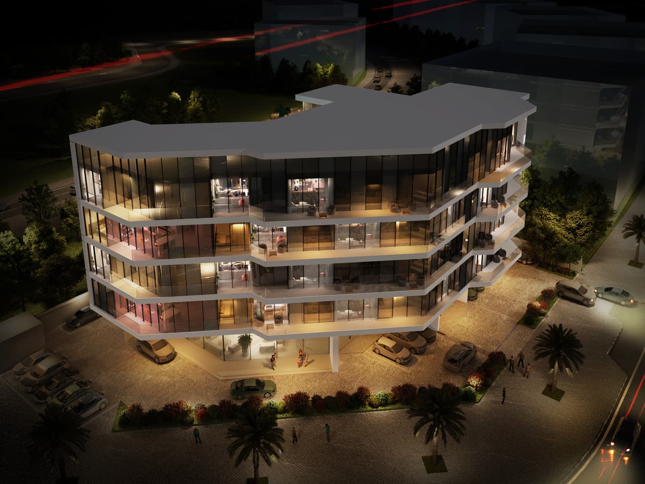 Luxury modern building in Dubai